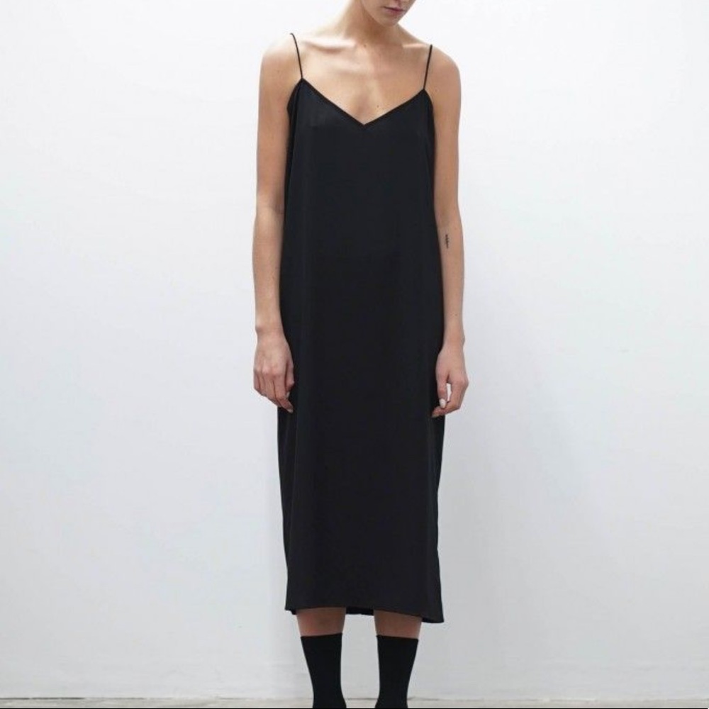 Oak and Fort Satin Slip Dress